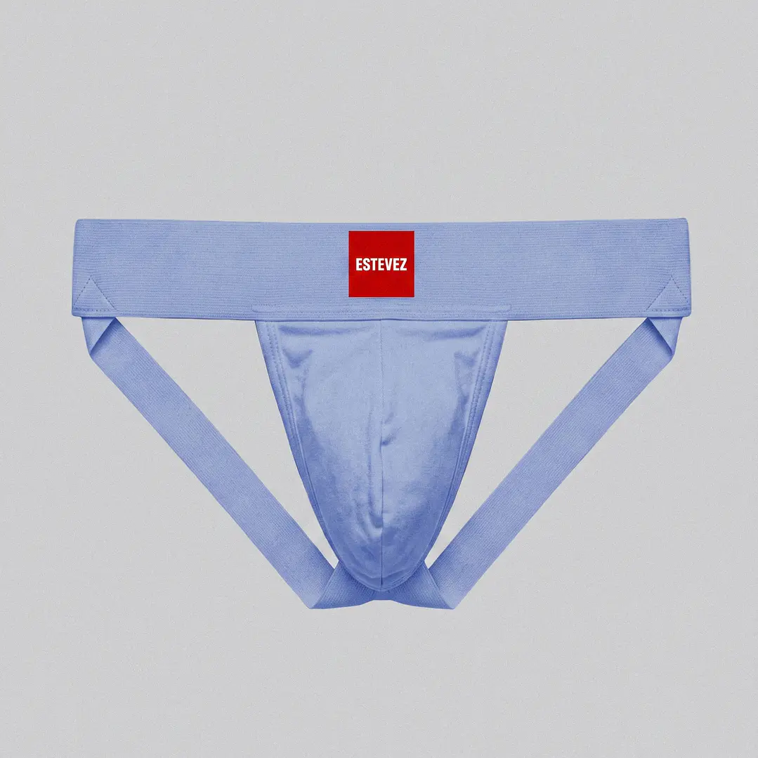 Suspensorio algodón Titan Baby Blue 1