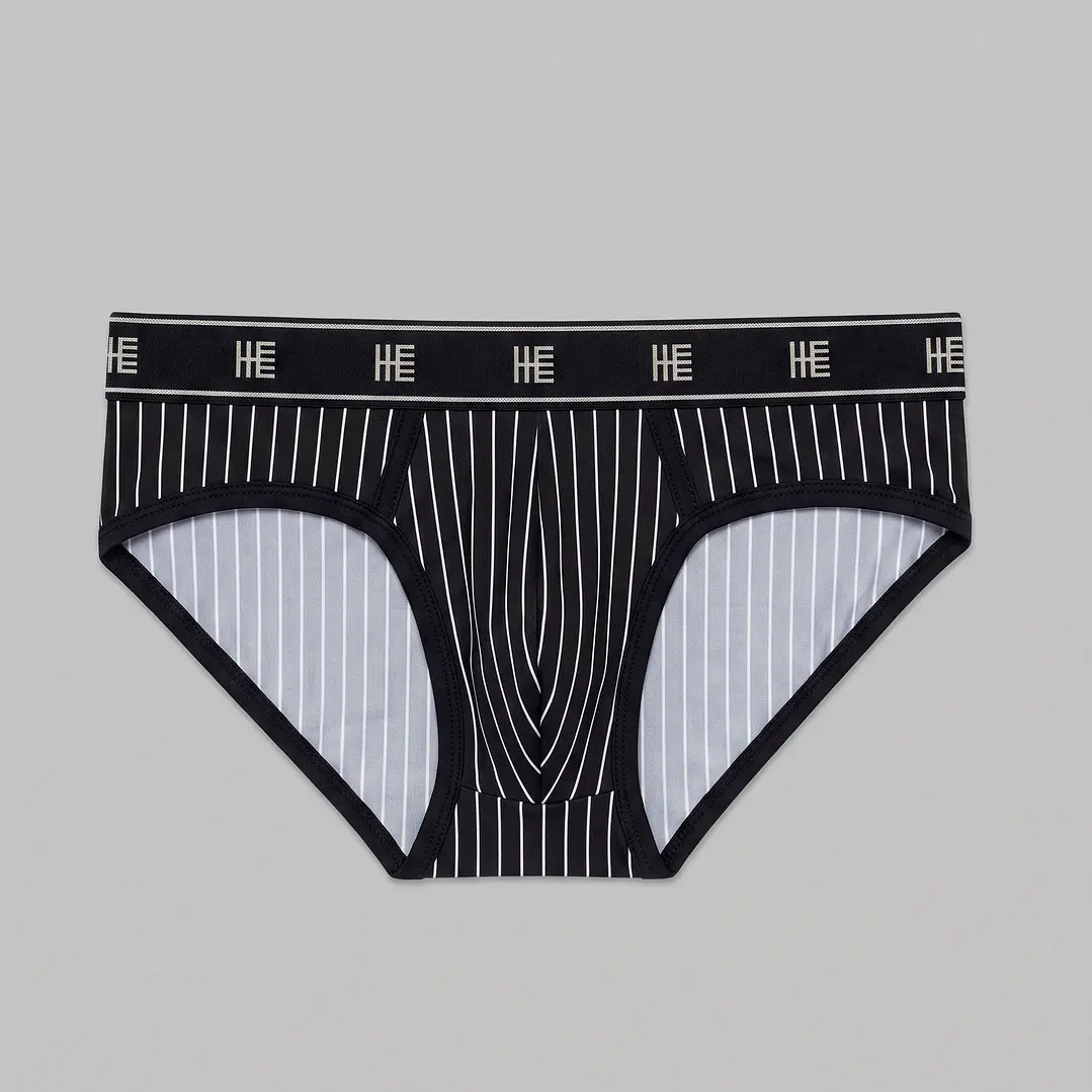 Brief Microfibra Estampado Riviera Negro 1