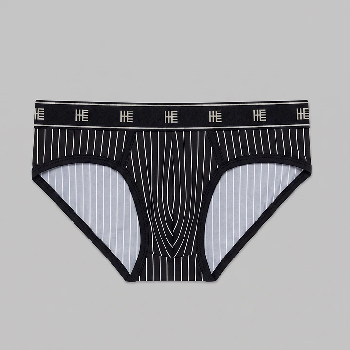 Brief Microfibra Estampado Riviera Negro 1