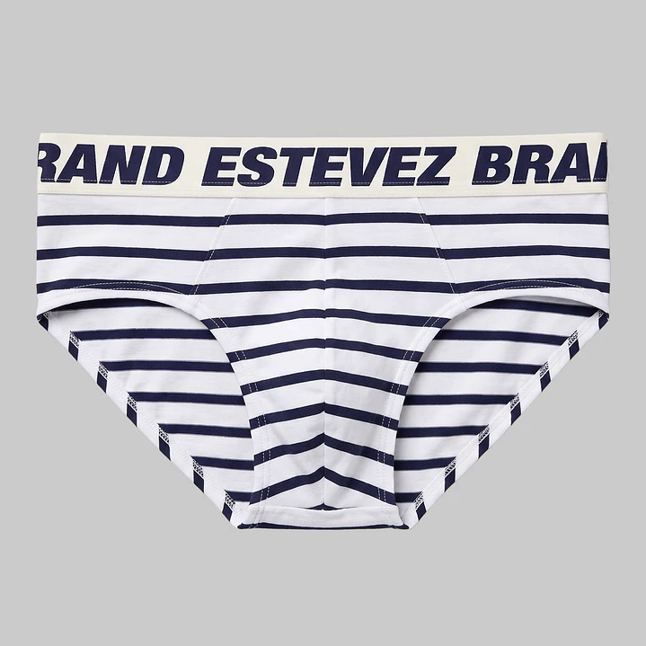 Brief Algodon Colossus rayas blanco 1