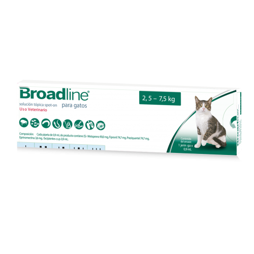 Broadline Antiparasitario Interno y Externo para Gatos