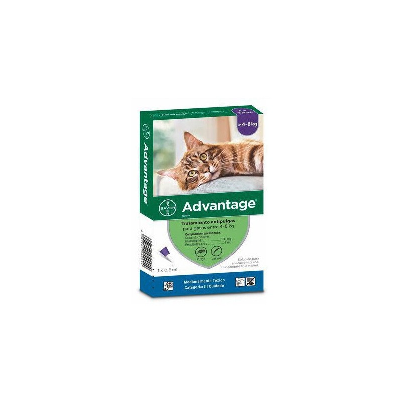 Advantage Pipeta Antipulgas para Gatos