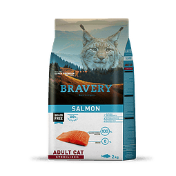 Bravery Gato Adulto Esterilizado Sabor Salmon