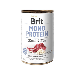 Brit Mono Protein lata carne de cordero y arroz 400g
