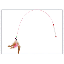 Caña Metalica Con Plumas