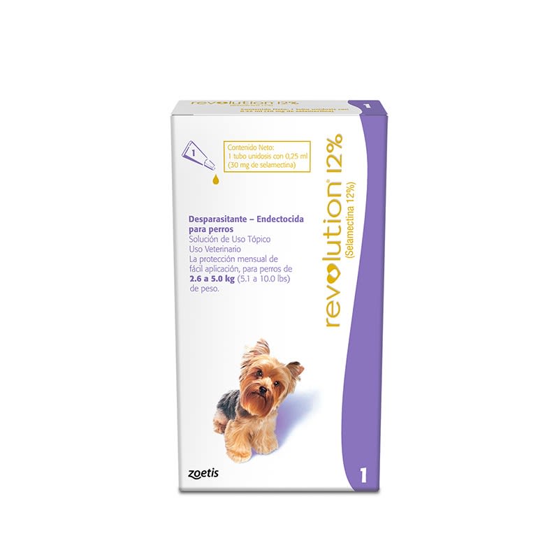 Pipeta Revolution Para Perro 2,6  - 5Kg