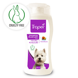 Traper shampoo para perros pelaje claro 260 ml