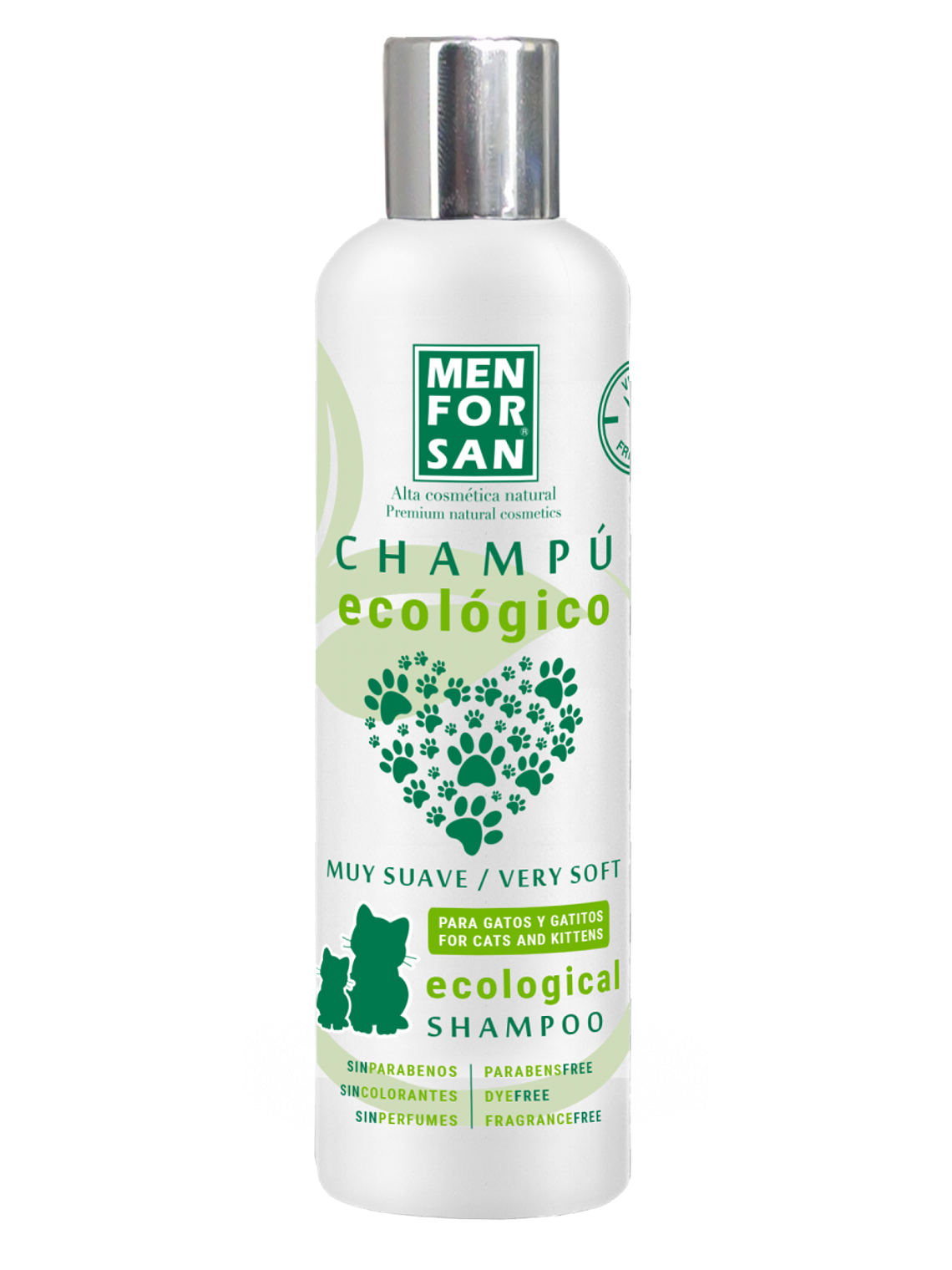 Champu ecologico muy suave para gatos y gatitos 300 ml 1
