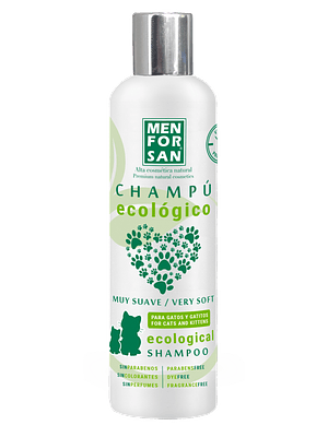 Champu ecologico muy suave para gatos y gatitos 300 ml
