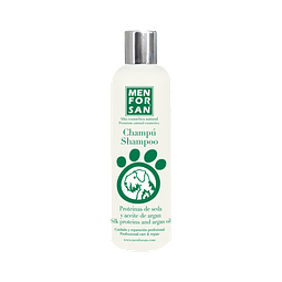 Men for San Champú para perros con proteinas de seda y aceite de argan 300 ml