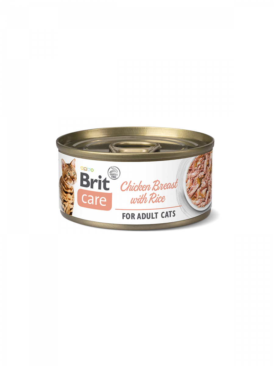 Brit Care Cat Chicken breast with rice lata 70 gr