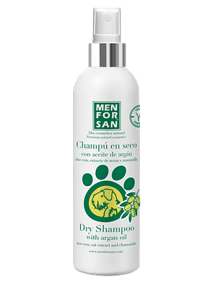 Champú en seco con aceite de argán para perros 250ml