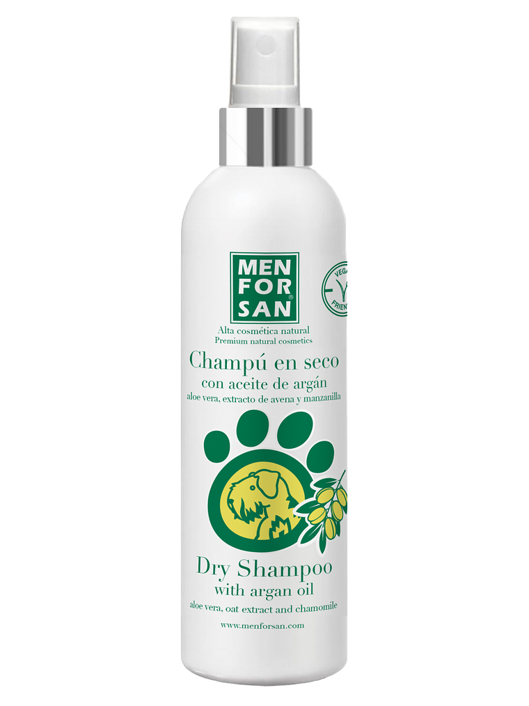 Champú en seco con aceite de argán para perros 250ml 1