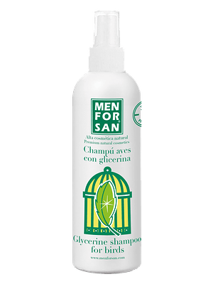 Champú abrillantador de plumas con glicerina para aves 125ml