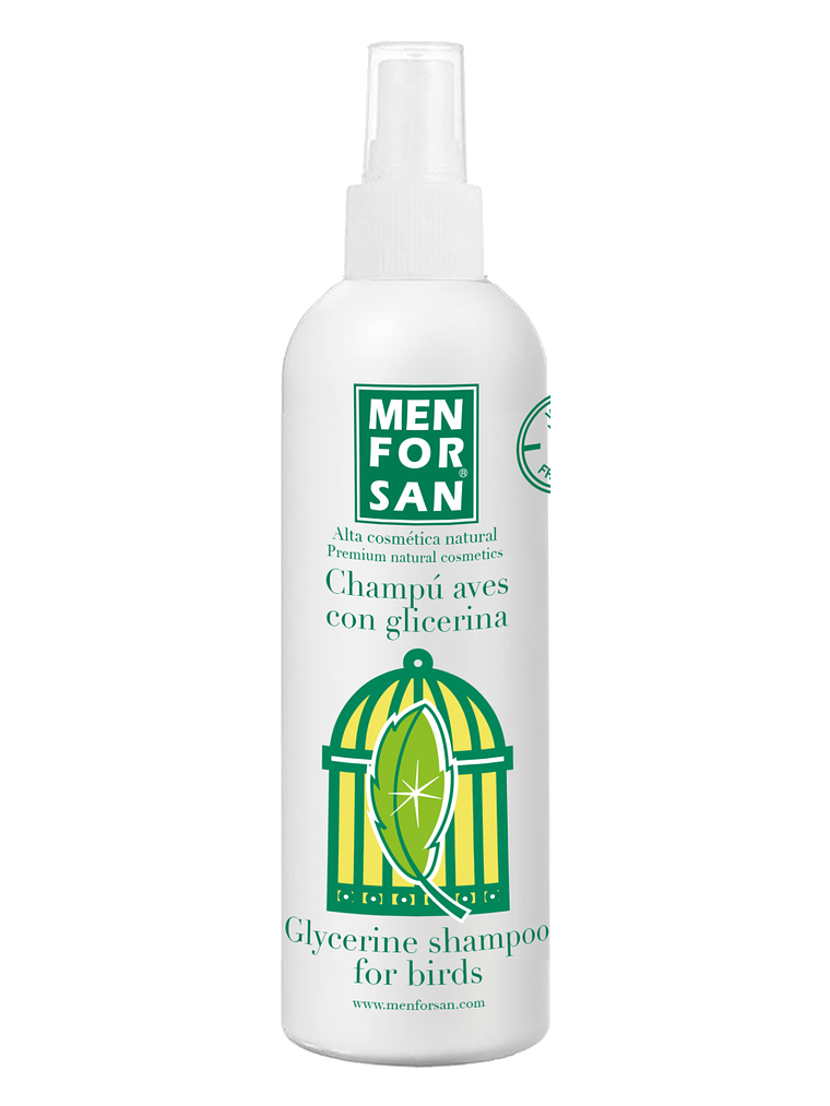 Champú abrillantador de plumas con glicerina para aves 125ml 1