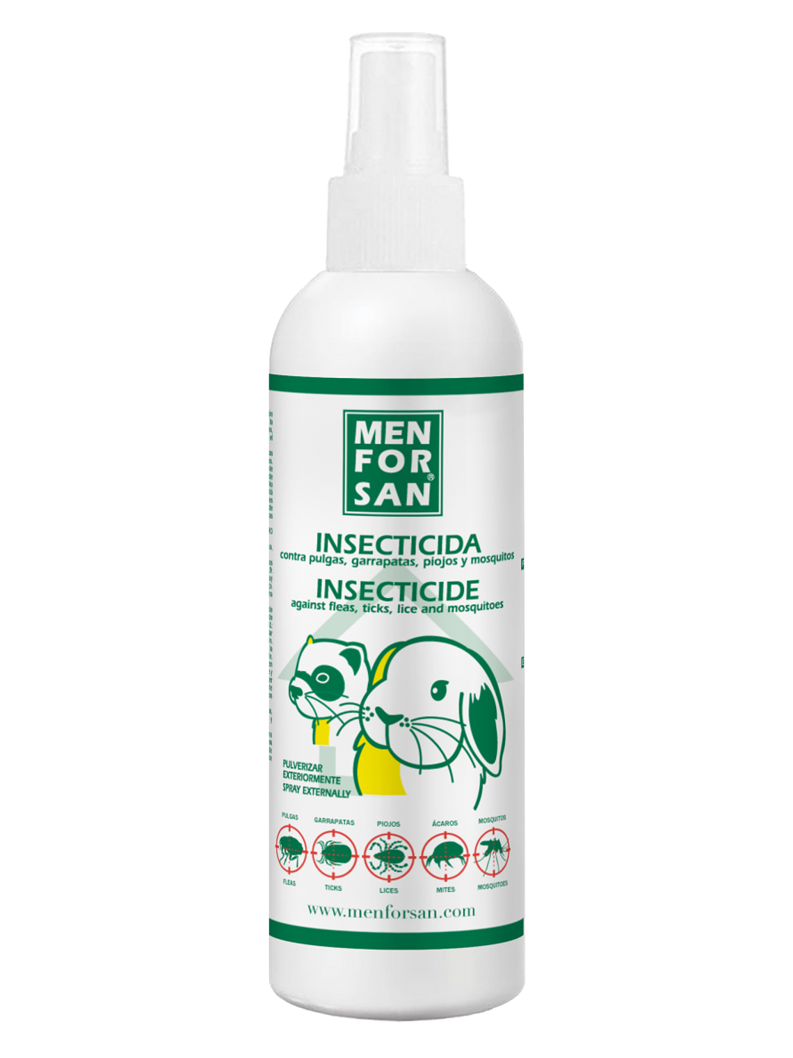 Men for San Insecticida para el entorno de para roedores, conejos y hurones 250ml 1