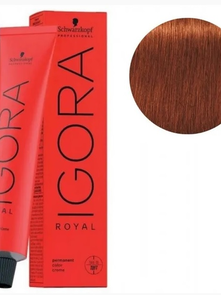 Tintura Igora Royal 6-77 Rubio oscuro cobrizo intenso 1