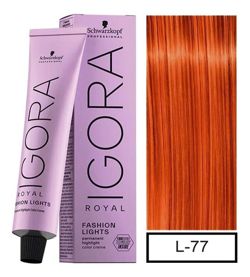 Tintura Igora Royal Fashion Lights L-77 cobrizo intenso