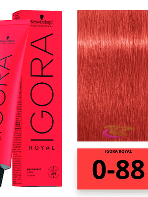 Tinte Igora Royal 0-88 concentrado rojo