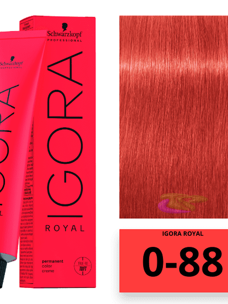 Tinte Igora Royal 0-88 concentrado rojo 1
