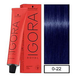 Tintura Igora Royal 0-22 mezcla azul 60 gr