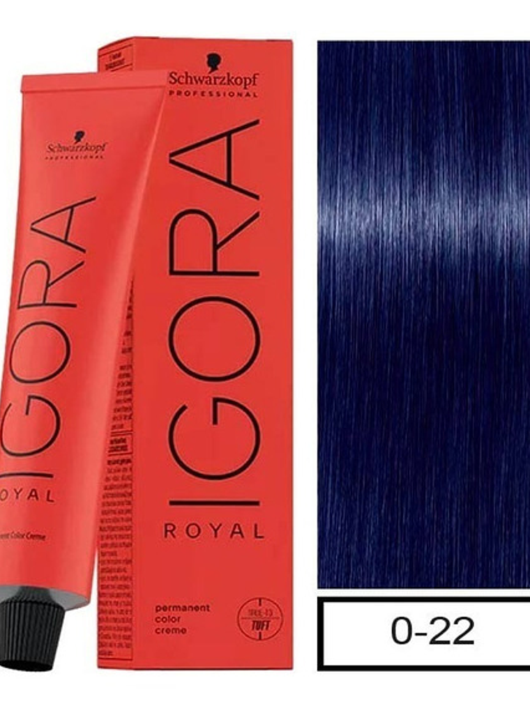 Tintura Igora Royal 0-22 mezcla azul 60 gr 1