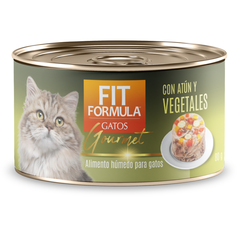 Fit Formula lata gourmet gato atun y vegetales 80 gr