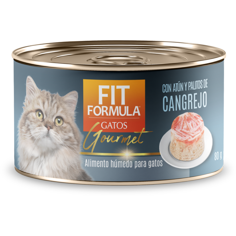 Fit Formula lata gourmet gato atun y cangrejo 80 gr