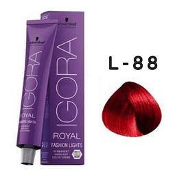 Tintura Igora Royal Fashion Lights L-88 Rojo intenso
