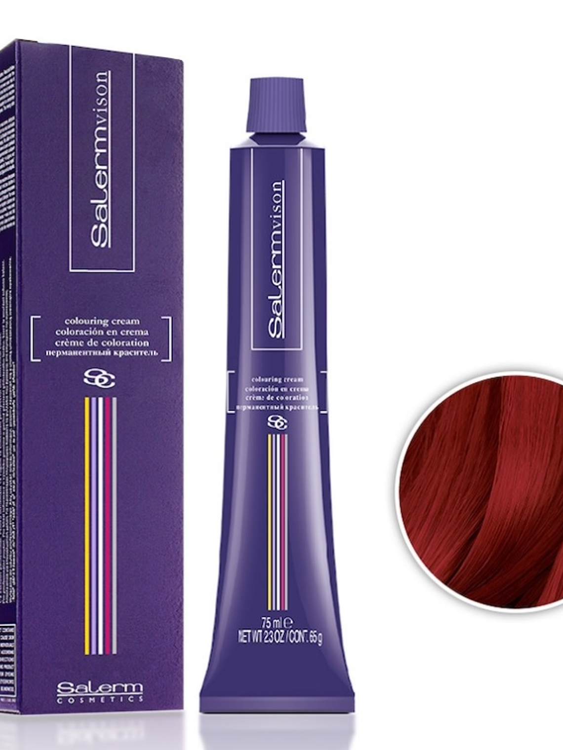 Salerm Vison Tintura 7,60 Rubio Rojizo Natural 75 ml  1