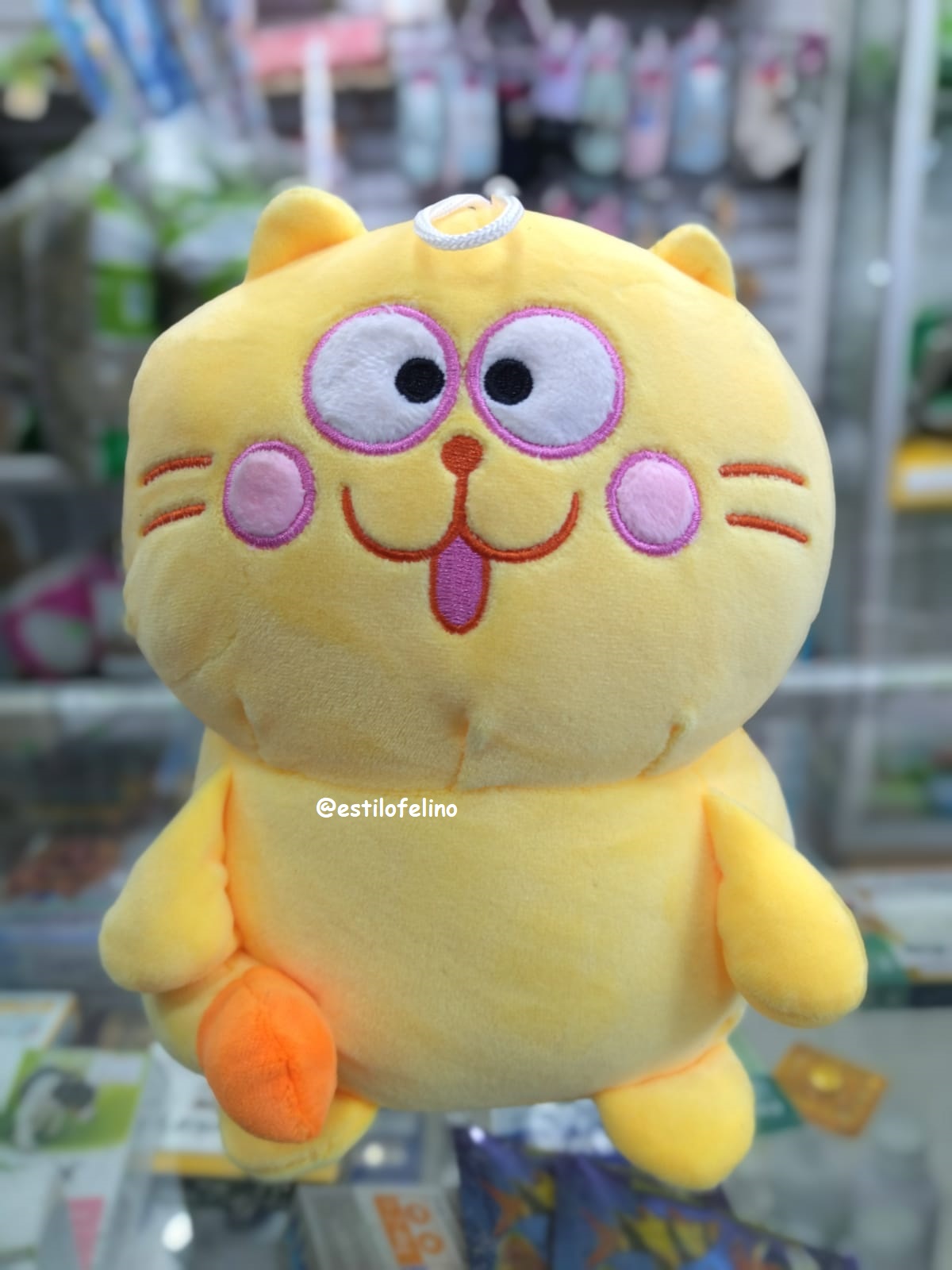 Peluche gato amarillo