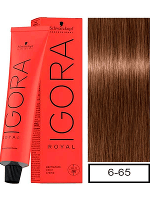 Tintura Igora Royal 6-65 Rubio Oscuro Chocolate Dorado 60 gr