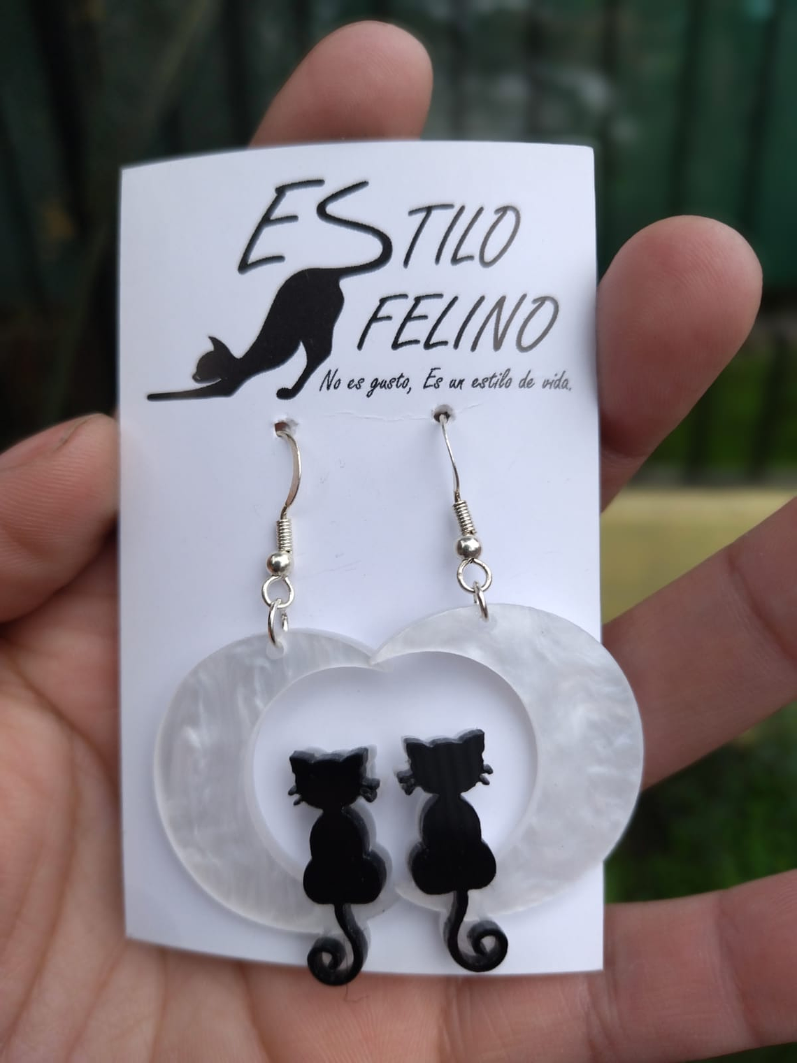 Aros Gato Negro en Luna 1