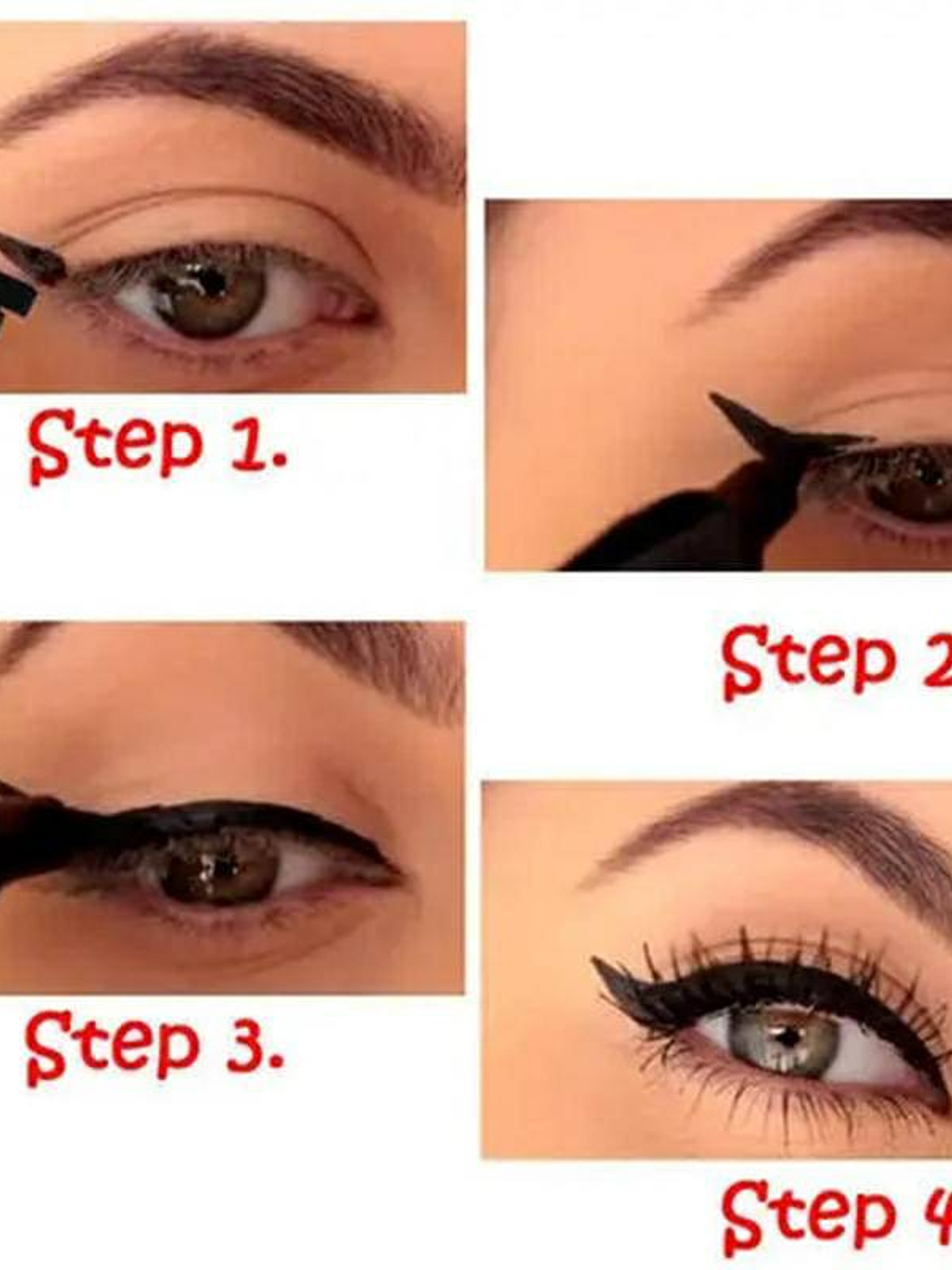 Delineador cat eye 2 en 1 a prueba de agua 1