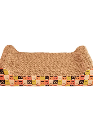 Rascador de Carton Tipo Cama