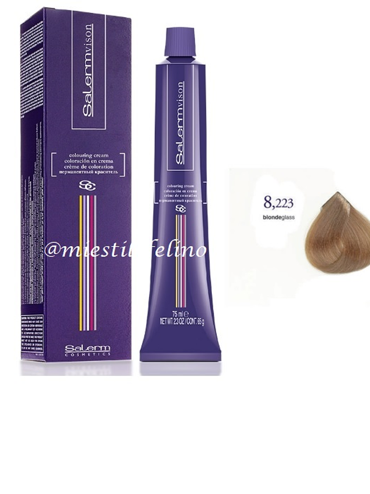 Salerm Vison Tintura 8,223 Blondeglass 75 ml 1