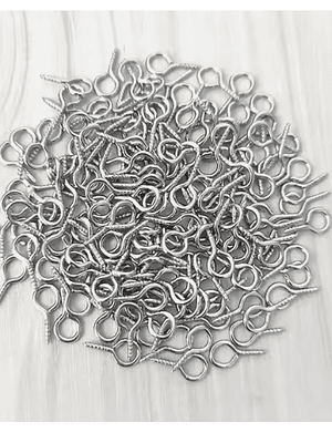 Mini cancamo cerrado para bisuteria 4x8 mm 8 gr