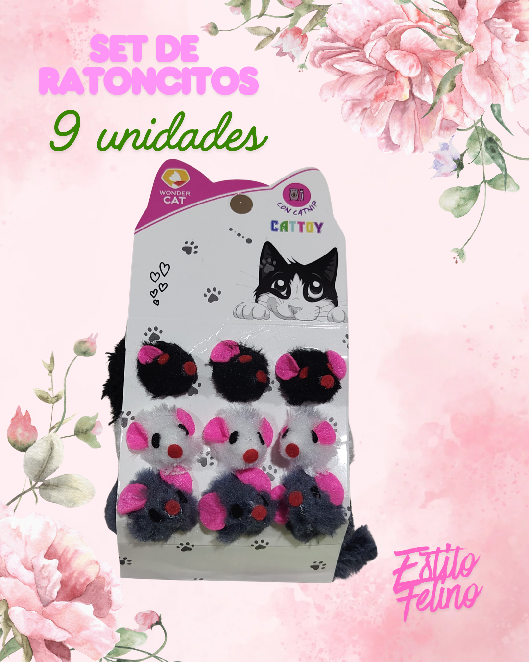 Set de Ratoncitos de juguete 9 unid