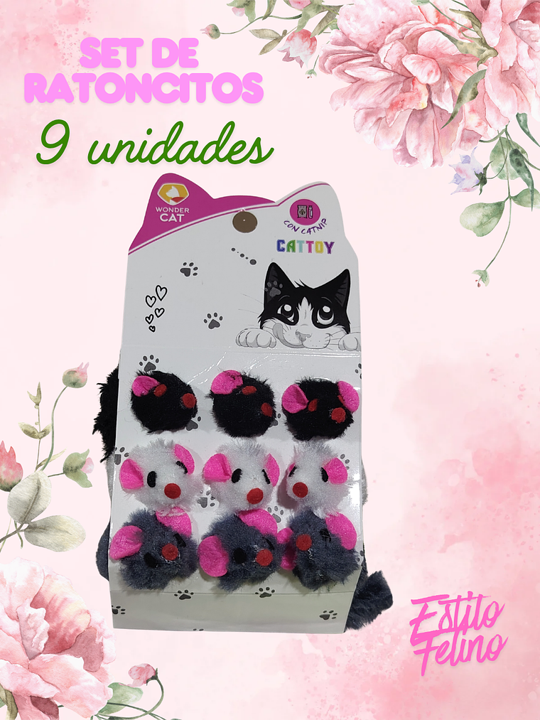 Set de Ratoncitos de juguete 9 unid 1