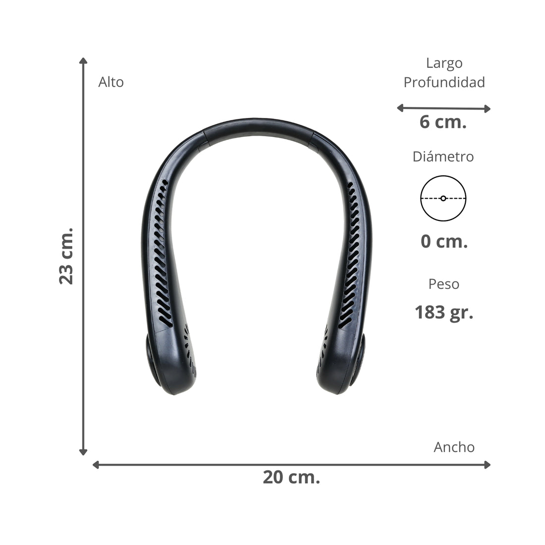 Ventilador para cuello recargable 