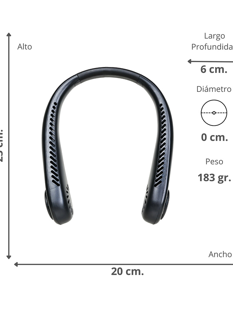 Ventilador para cuello recargable  3