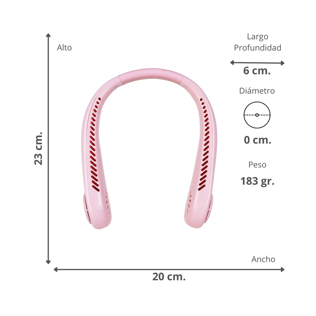 Ventilador para cuello recargable 