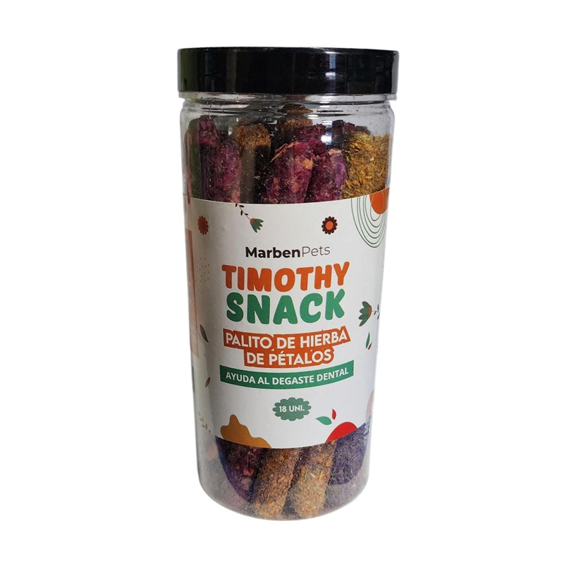 Timothy Snack Palitos de hierba de Petalos 18 uinid