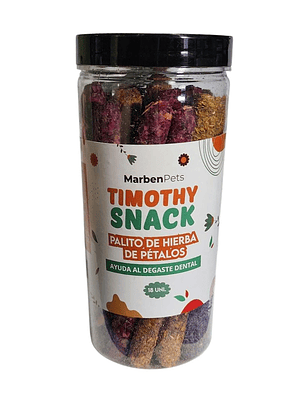 Timothy Snack Palitos de hierba de Petalos 18 uinid