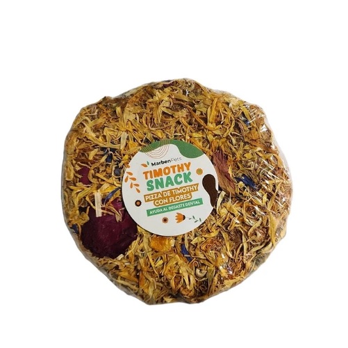 Snack Pizza Timothy con flores 40 gr