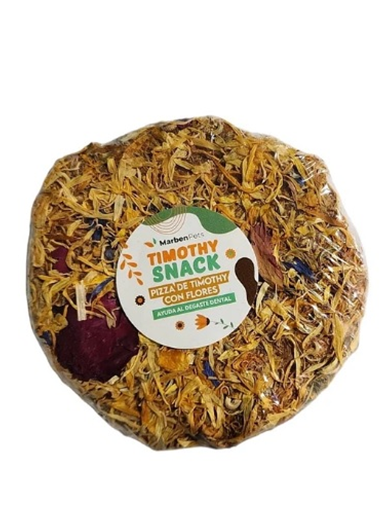 Snack Pizza Timothy con flores 40 gr 1