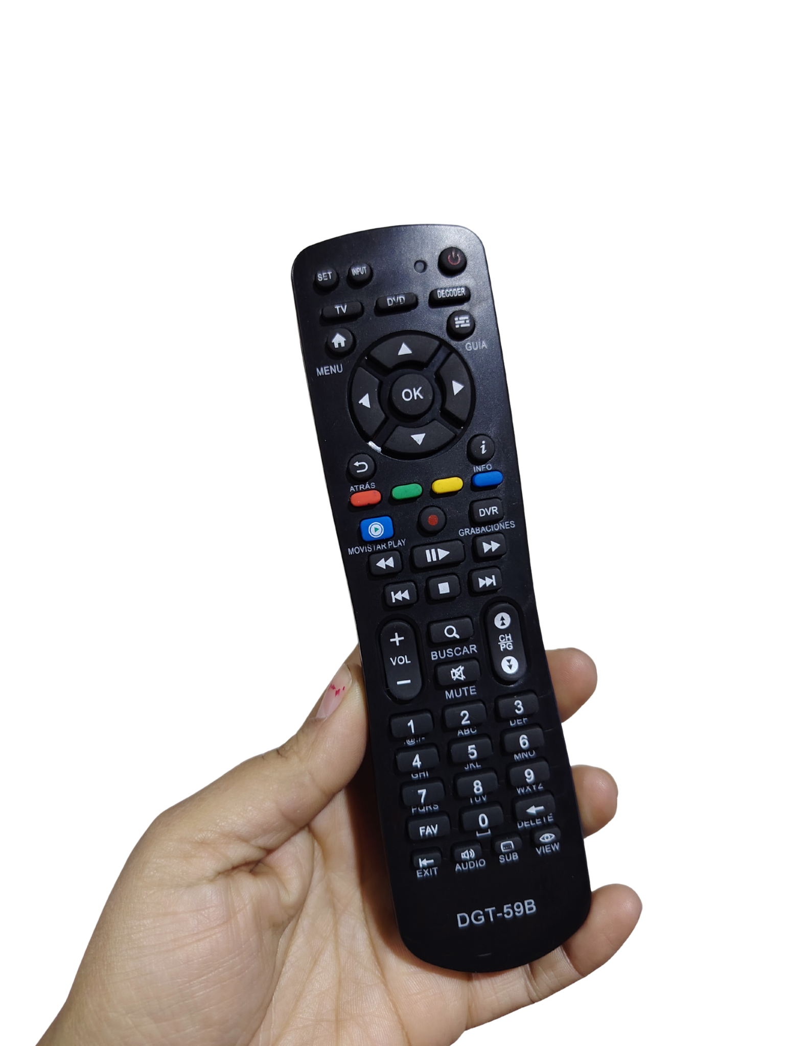 Control remoto para deco movistar 