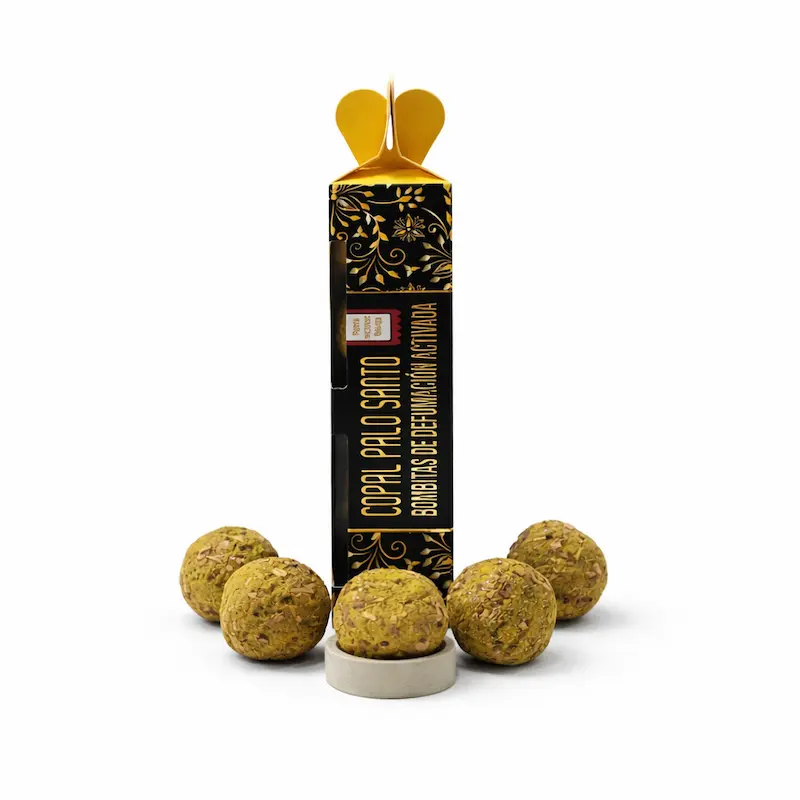 Bombitas aromáticas de sahumo Palo Santo