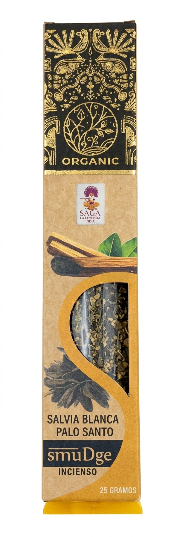 Incienso Organico Salvia Blanca Palo Santo 25 gr