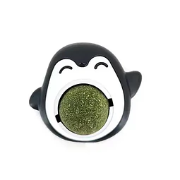 Pinguino con bola de catnip 